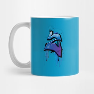 Alphabet Z Graffiti Lettering Design Mug